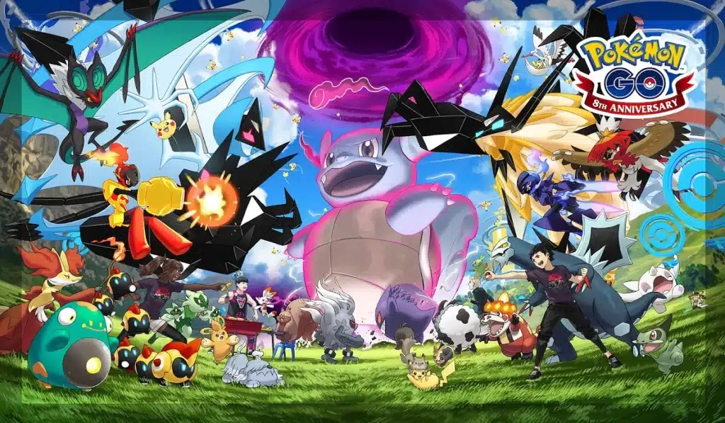 Pokemon GO APK Download For Android 2026 2 8th anniversary art